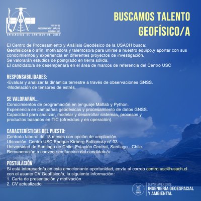 Buscamos Talento Geofísico/a